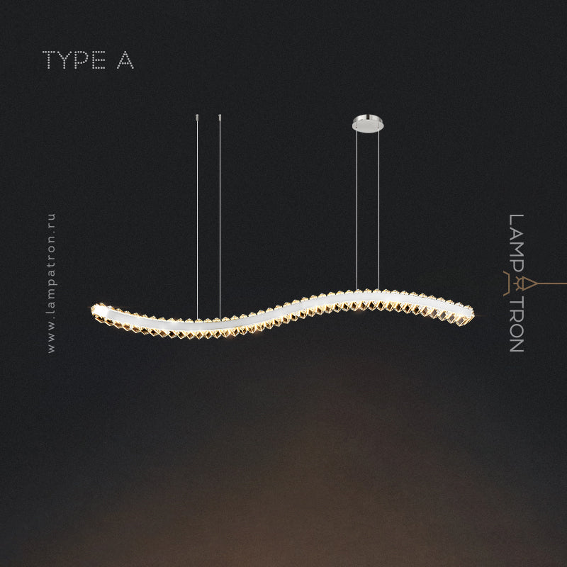 BERTOLDA W Linear Chandelier