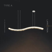 BERTOLDA W Linear Chandelier