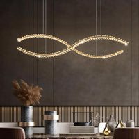BERTOLDA X Linear Chandelier by Lampadom - scale reference