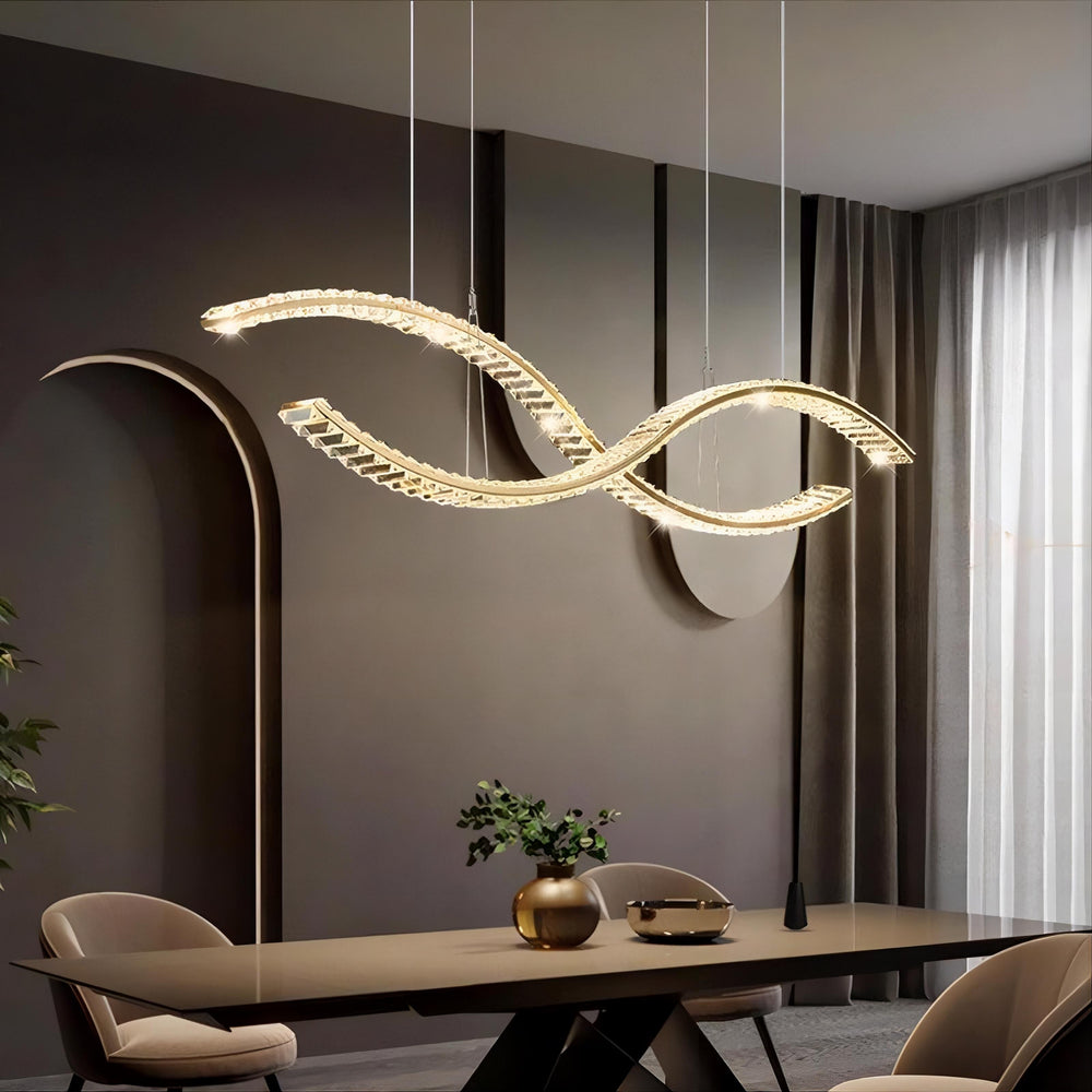 BERTOLDA X Linear Chandelier by Lampadom - ambient shot