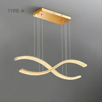 BERTOLDA X Linear Chandelier by Lampadom - top view