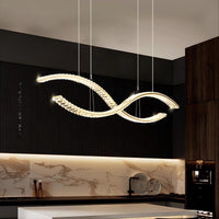BERTOLDA X Linear Chandelier by Lampadom - detail view