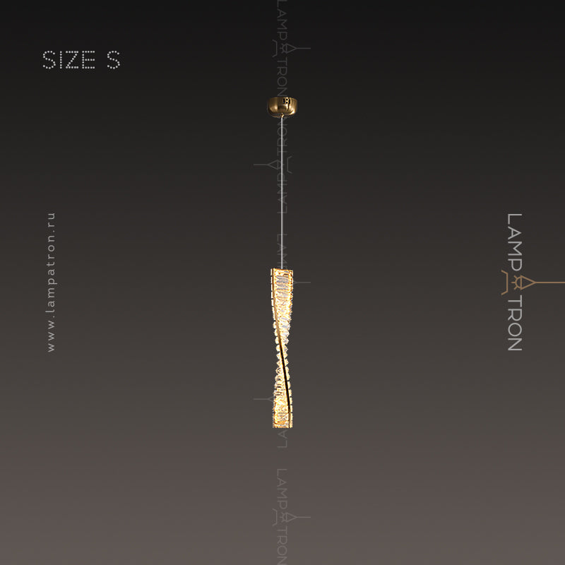BERTOLDA X ONE Pendant by Lampadom - side view
