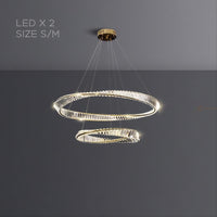 BERTOLDA X Ring Chandelier by Lampadom - close-up