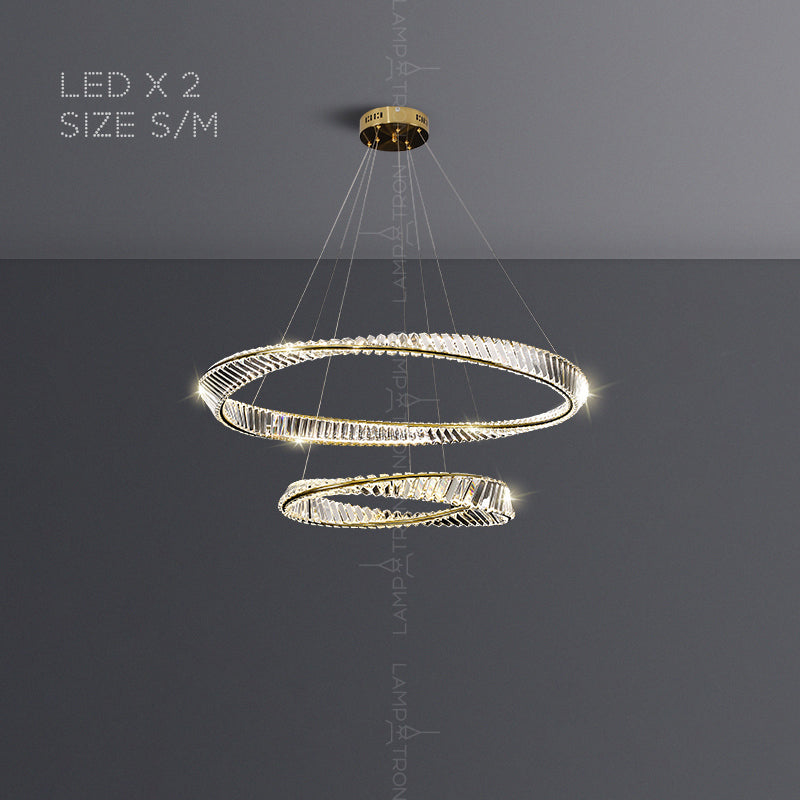 BERTOLDA X Ring Chandelier by Lampadom - top view