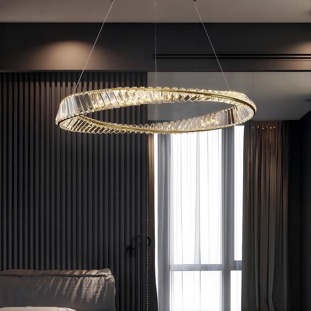 BERTOLDA X Ring Chandelier by Lampadom - scale reference