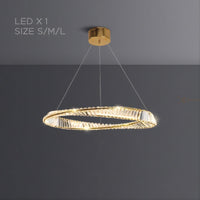 BERTOLDA X Ring Chandelier by Lampadom - side view