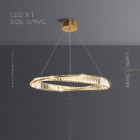 BERTOLDA X Ring Chandelier by Lampadom - detail view