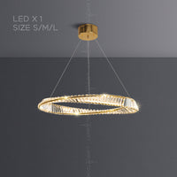 BERTOLDA X Ring Chandelier by Lampadom - scale reference