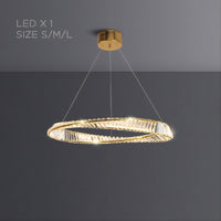 BERTOLDA X Ring Chandelier by Lampadom - top view