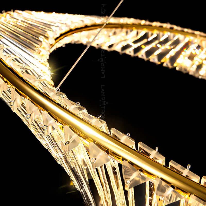 BERTOLDA X Ring Chandelier by Lampadom - scale reference