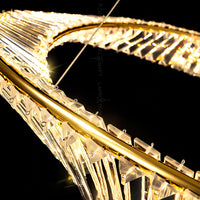 BERTOLDA X Ring Chandelier by Lampadom - scale reference