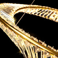 BERTOLDA X Ring Chandelier by Lampadom - angle view
