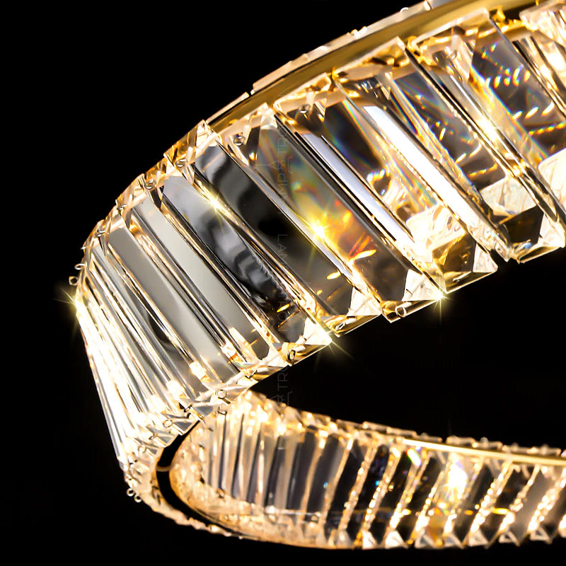 BERTOLDA X Ring Chandelier by Lampadom - detail view