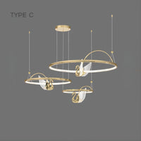 BIRDIE LUX Ring Chandelier