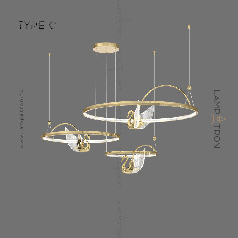 BIRDIE LUX Ring Chandelier