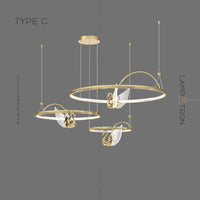 BIRDIE LUX Ring Chandelier