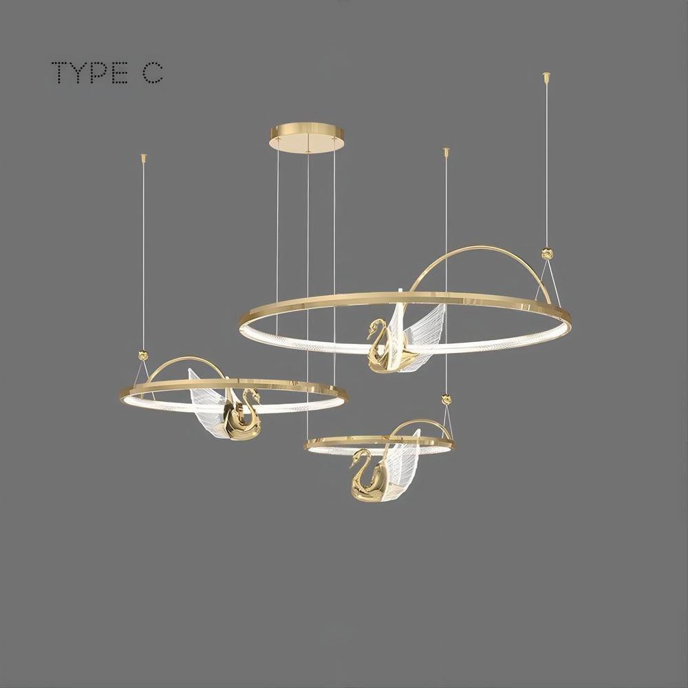 BIRDIE LUX Ring Chandelier