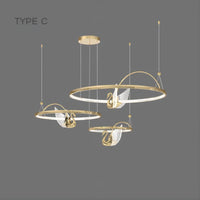 BIRDIE LUX Ring Chandelier