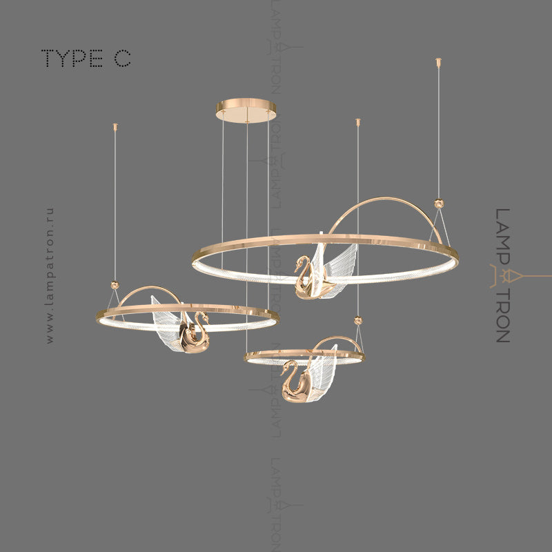 BIRDIE LUX Ring Chandelier