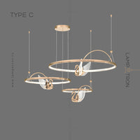 BIRDIE LUX Ring Chandelier