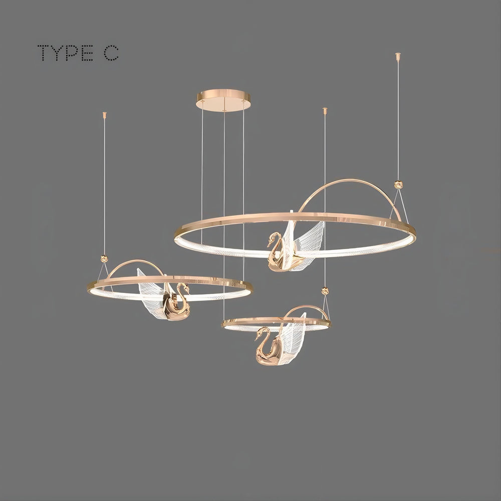 BIRDIE LUX Ring Chandelier
