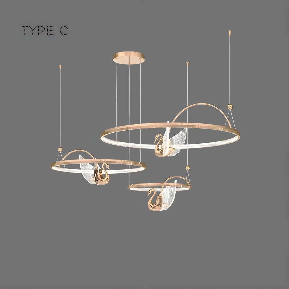 BIRDIE LUX Ring Chandelier