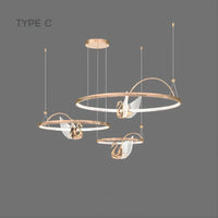 BIRDIE LUX Ring Chandelier