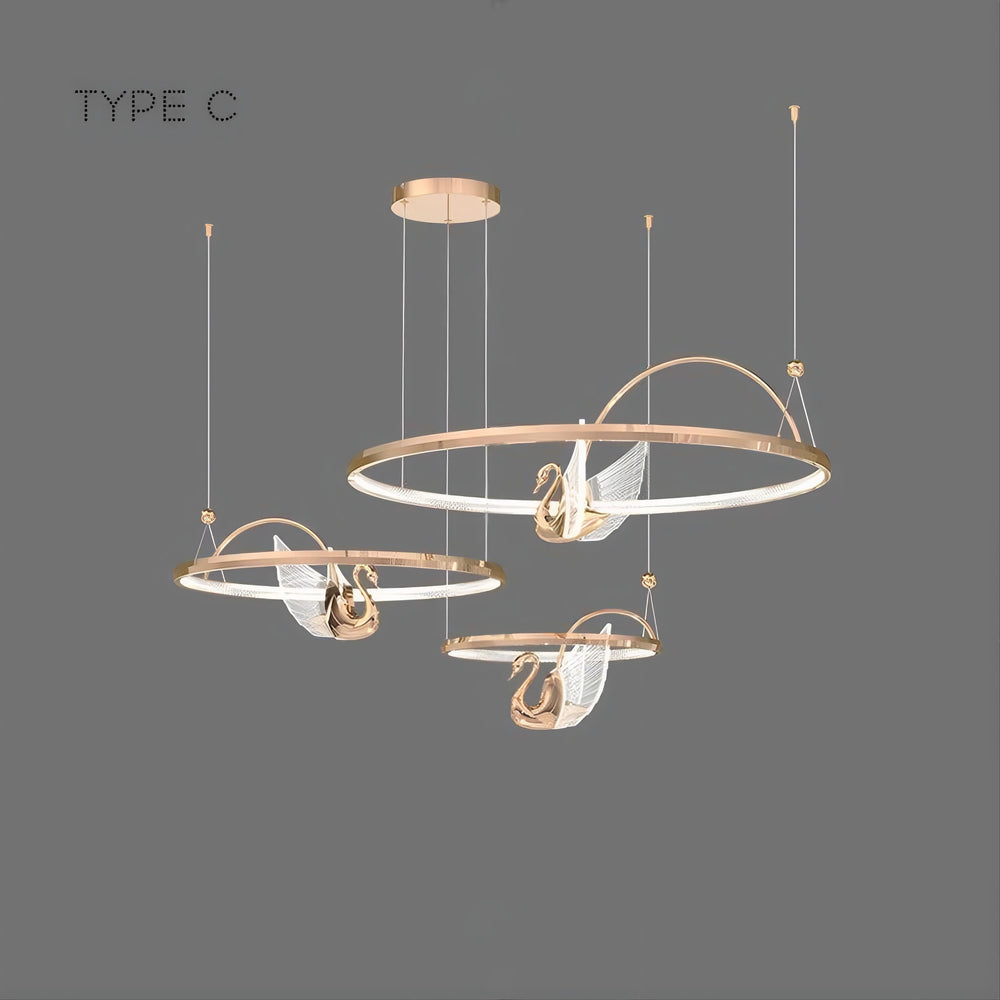 BIRDIE LUX Ring Chandelier
