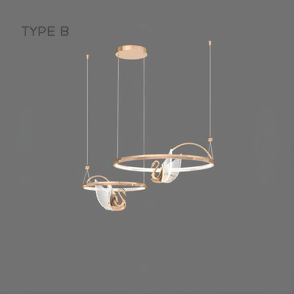 BIRDIE LUX Ring Chandelier