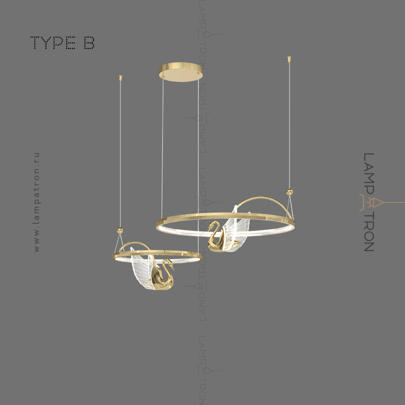 BIRDIE LUX Ring Chandelier