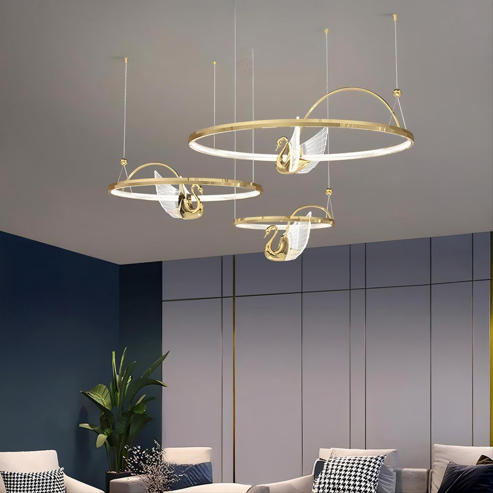 BIRDIE LUX Ring Chandelier