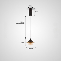 BIRRE Pendant by Lampadom - angle view