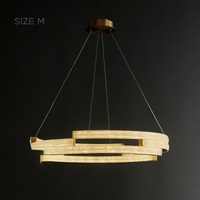BLANCHE Ring Chandelier by Lampadom - side view