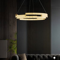 BLANCHE Ring Chandelier by Lampadom - side view
