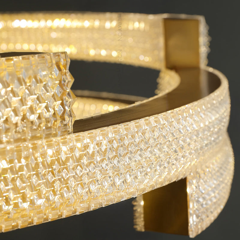 BLANCHE Ring Chandelier by Lampadom - scale reference