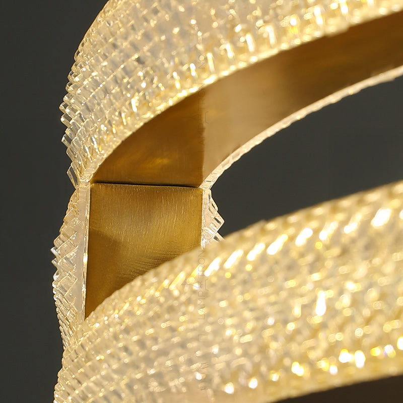 BLANCHE Ring Chandelier by Lampadom - angle view