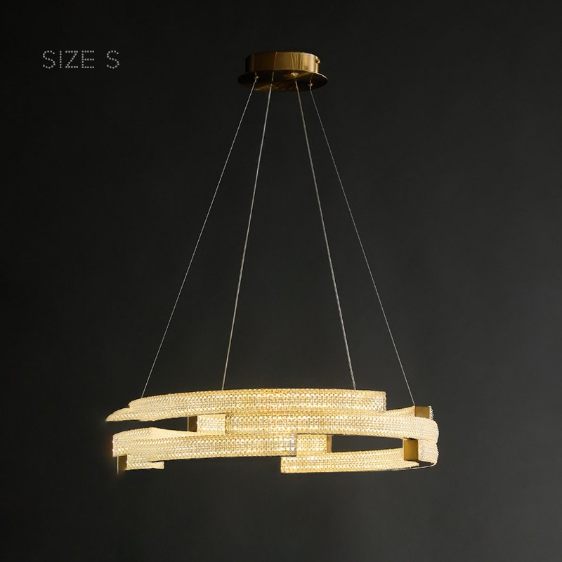BLANCHE Ring Chandelier by Lampadom - close-up