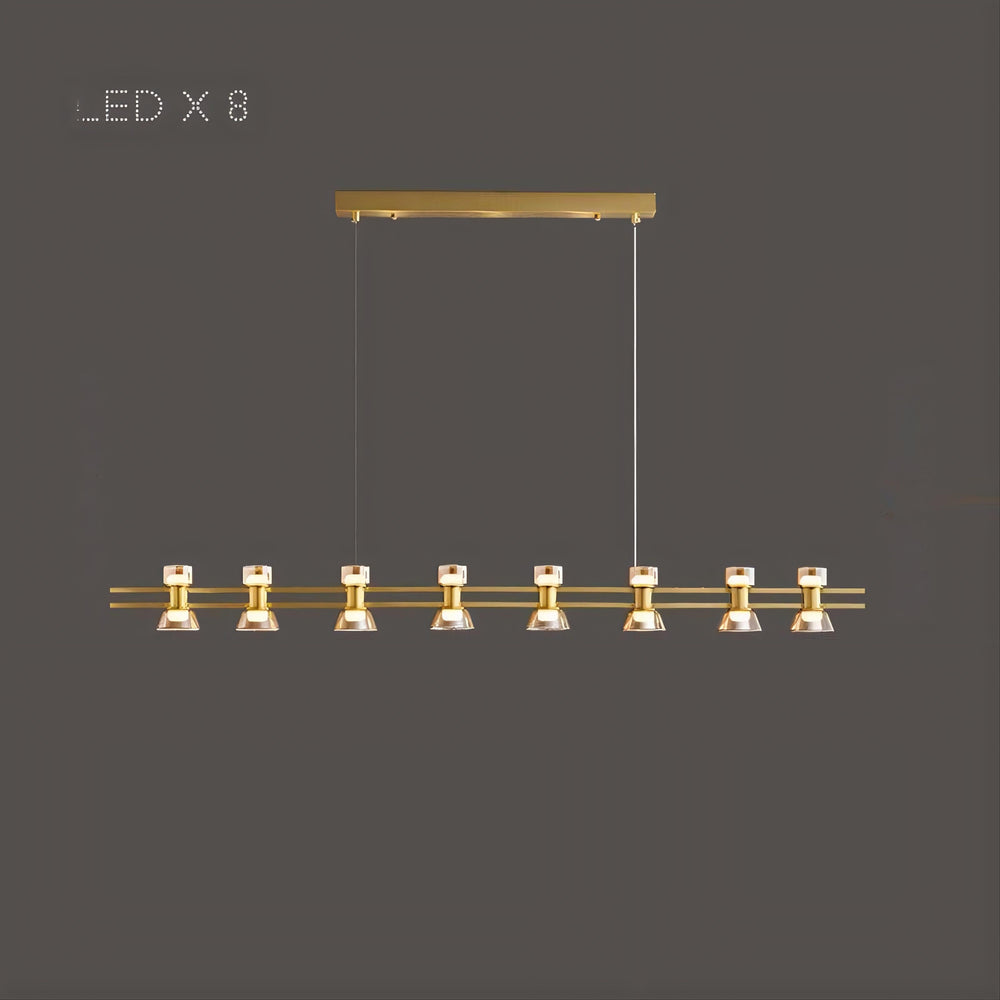 BLASIUS Linear Chandelier by Lampadom - top view