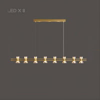 BLASIUS Linear Chandelier by Lampadom - top view