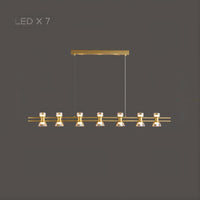 BLASIUS Linear Chandelier by Lampadom - scale reference