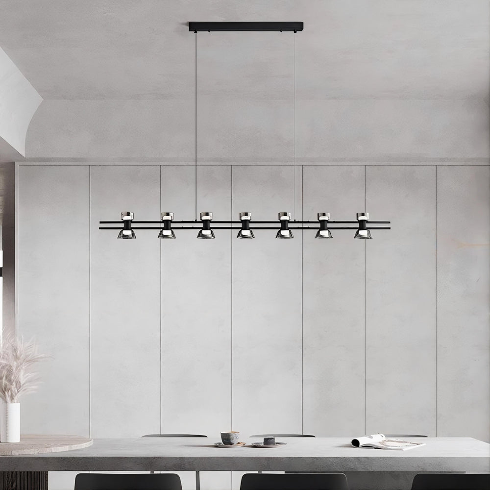 BLASIUS Linear Chandelier by Lampadom - close-up