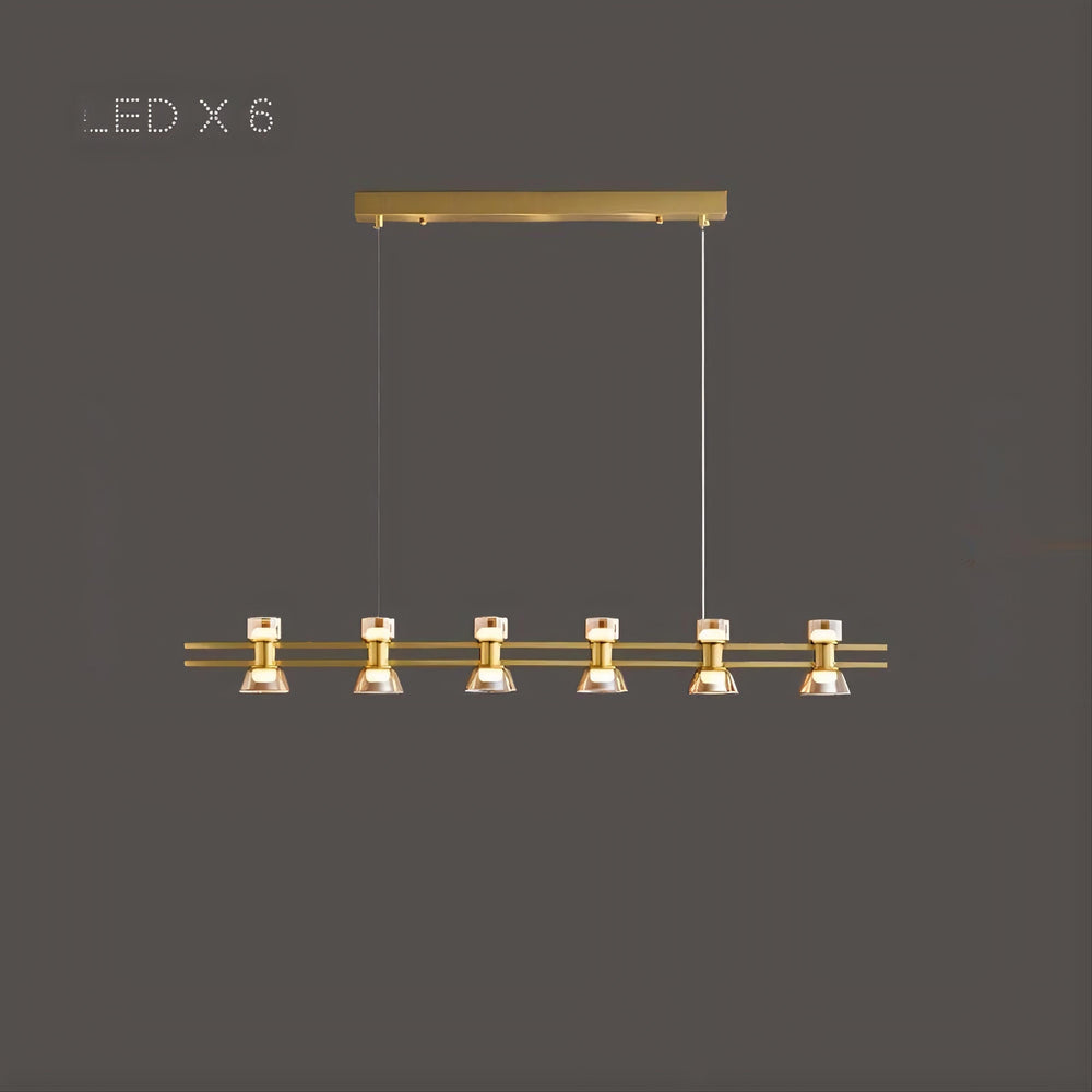 BLASIUS Linear Chandelier by Lampadom - close-up