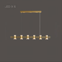 BLASIUS Linear Chandelier by Lampadom - close-up