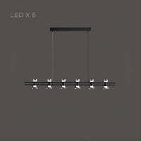 BLASIUS Linear Chandelier by Lampadom - side view