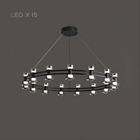 BLASIUS Ring Chandelier by Lampadom - close-up
