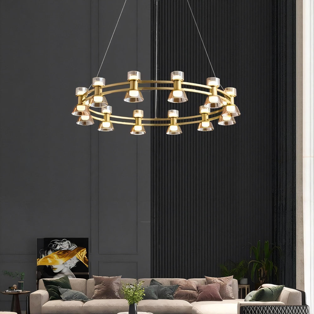 BLASIUS Ring Chandelier by Lampadom - close-up