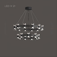 BLASIUS Ring Chandelier by Lampadom - scale reference