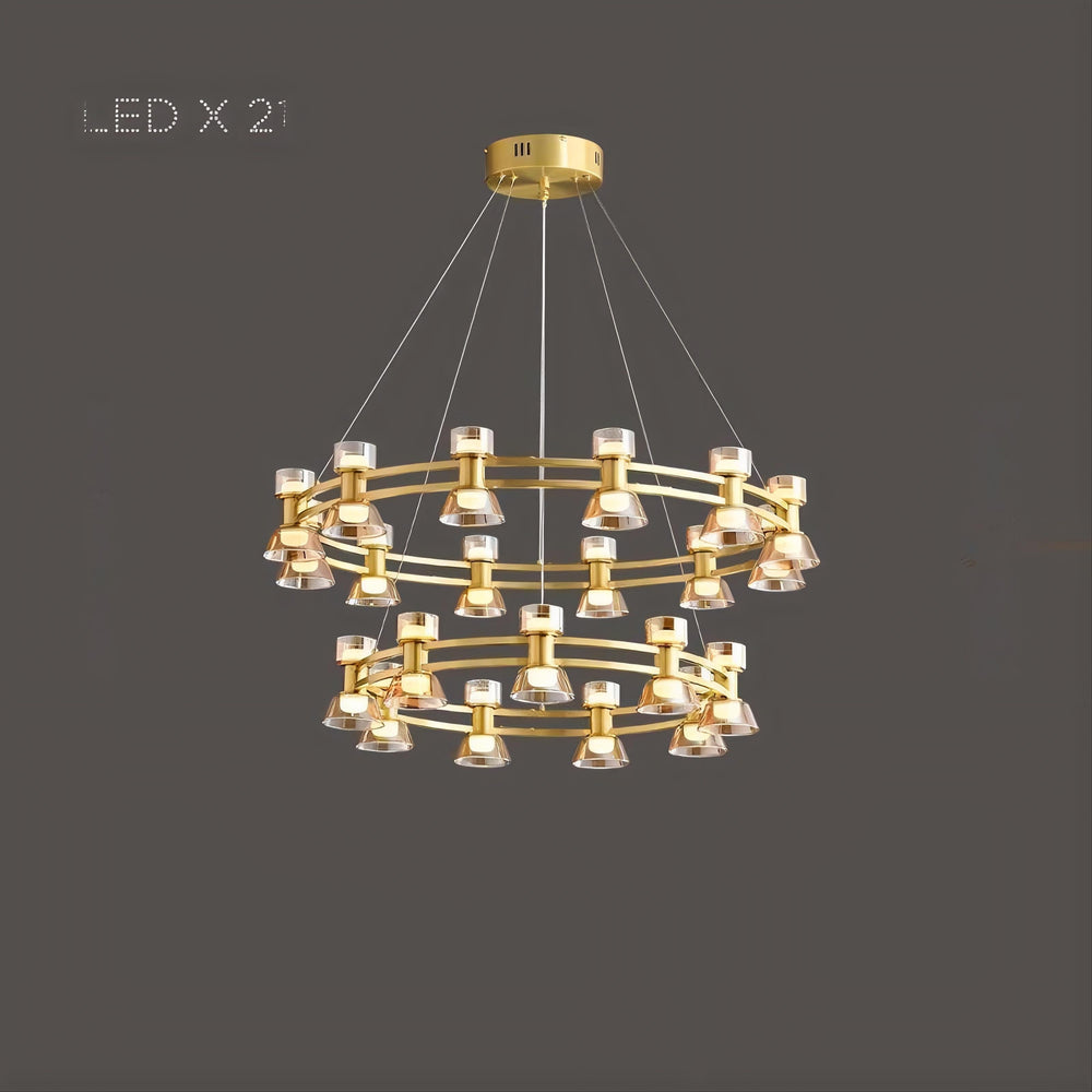 BLASIUS Ring Chandelier by Lampadom - side view
