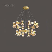 BLASIUS Ring Chandelier by Lampadom - side view